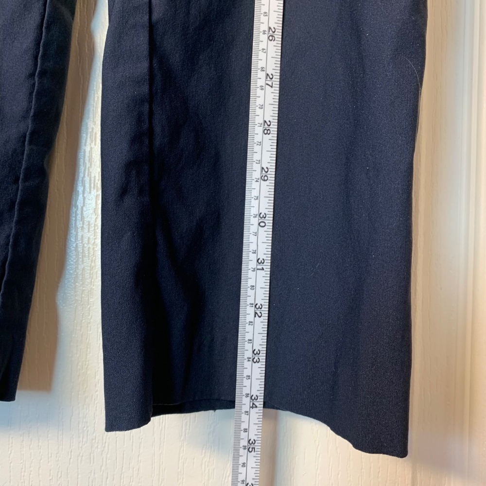 Lisette L Montréal Navy Comfort Pant Pull-On Slim Leg Size 6 Made in Canada Work - Picture 8 of 8